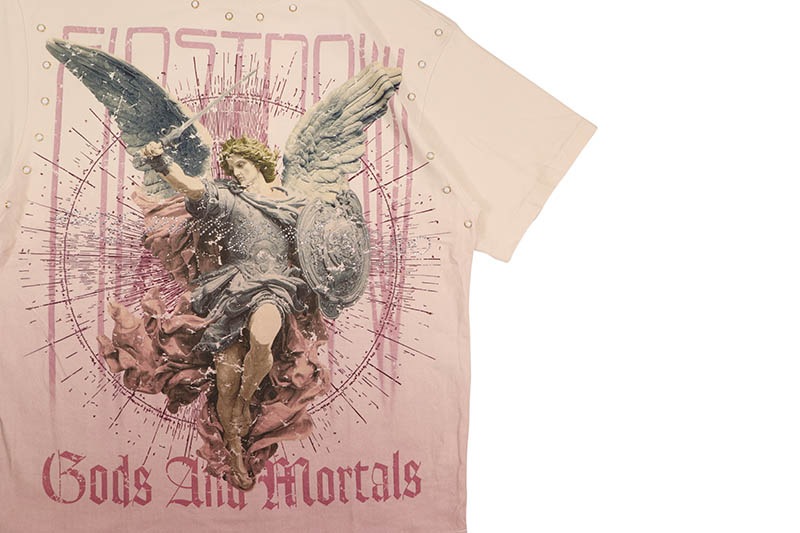 FIRST ROW GODS AND MORTALS HALO POWER TEE (FRT2298:ECRU)