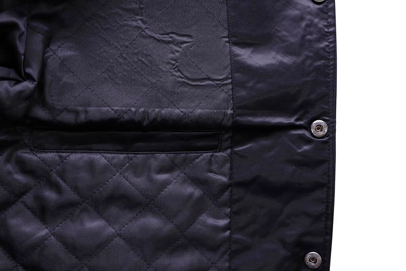 PRO STANDARD NEW YORK METS TRIPLE BLACK SATIN JACKET