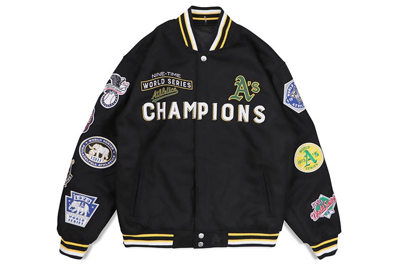 JH Design OAKLAND ATHLETICS WORLD SERIES CHAMPIONS REVERSIBLE