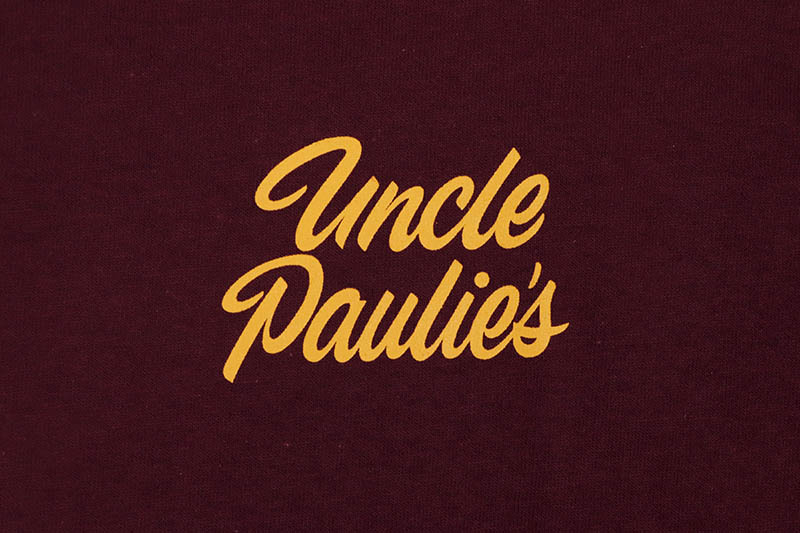 UNCLE PAULIE'S DOWN TOWN TEE (MAROON)