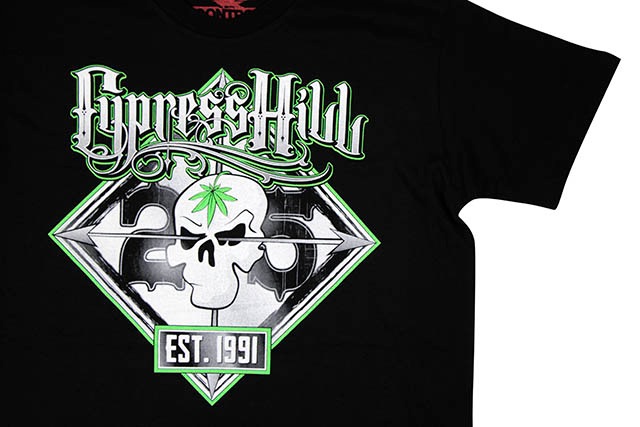 CYPRESS HILL 25TH ANNIVERSARY TOUR T-SHIRT (BLACK)
