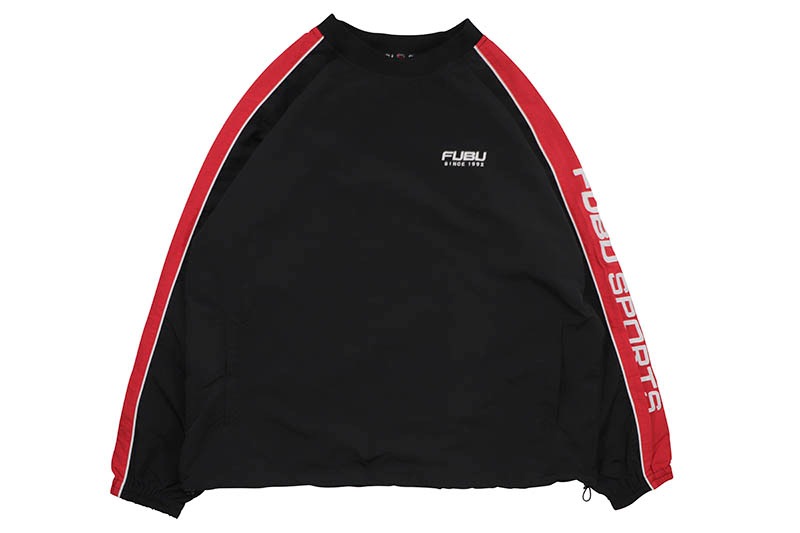 FUBU NYLON PULL-OVER (FAM-42102:BLACK)