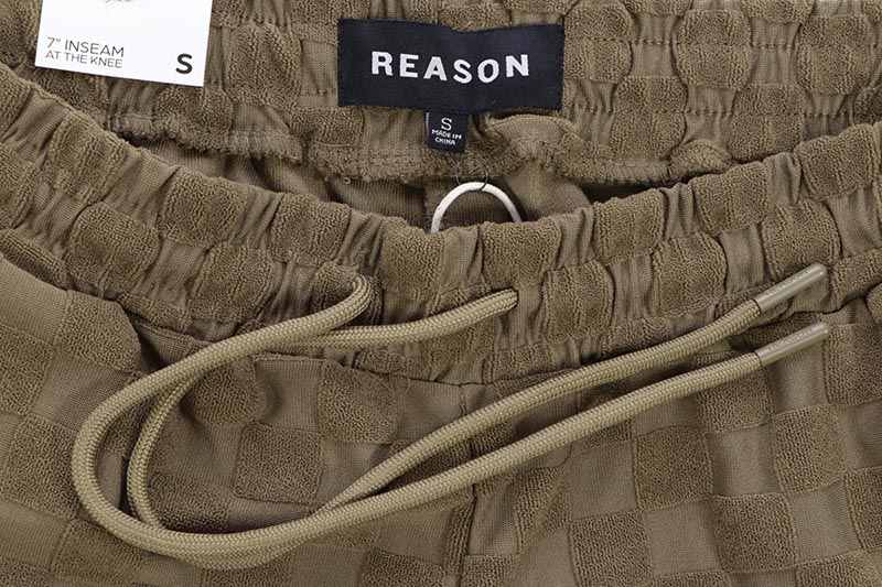 REASON CLOTHING CHECKERBOARD TOWEL SHORTS (RSP-041:BROWN)