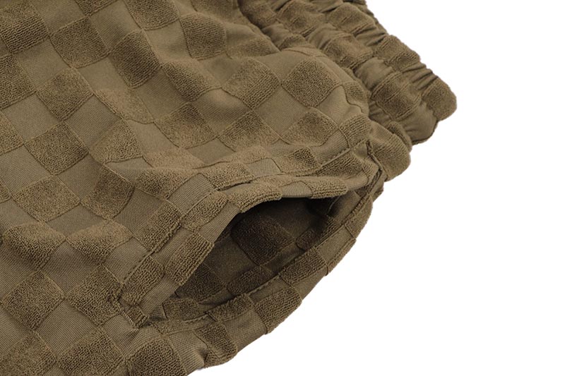 REASON CLOTHING CHECKERBOARD TOWEL SHORTS (RSP-041:BROWN)