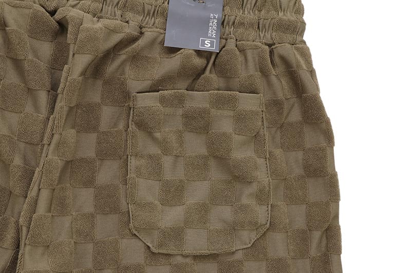 REASON CLOTHING CHECKERBOARD TOWEL SHORTS (RSP-041:BROWN)