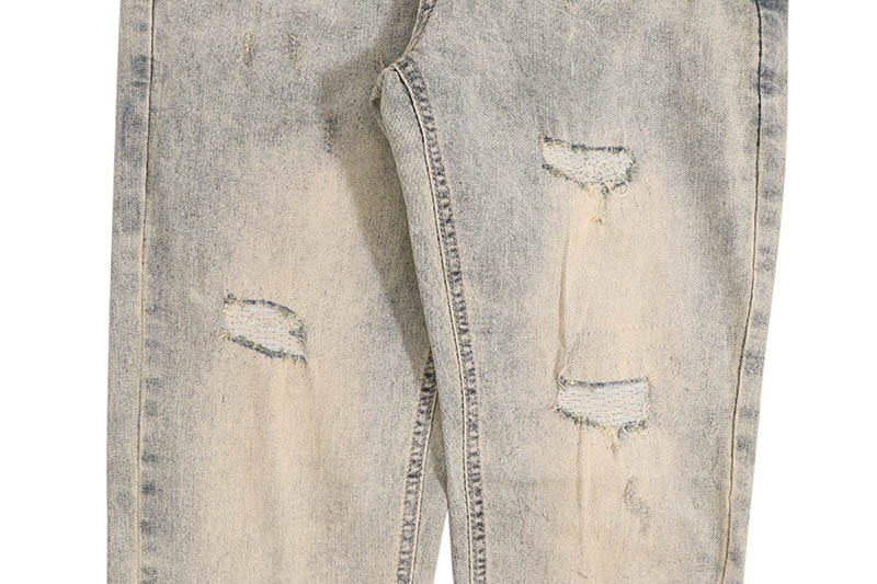 WAIMEA SKINNY JEANS WITH MINIMAL RIPS (M8344D:BLEACH WASH)