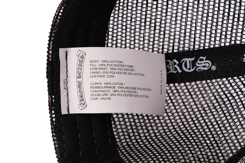 CHROME HEARTS CEMETERY TRUCKER HAT (BLACK CAMO)