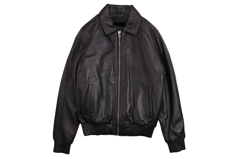 HUDSON OUTERWEAR LEATHER JACKET (398-RAGLAN:BLACK)