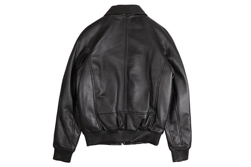 HUDSON OUTERWEAR LEATHER JACKET (398-RAGLAN:BLACK)