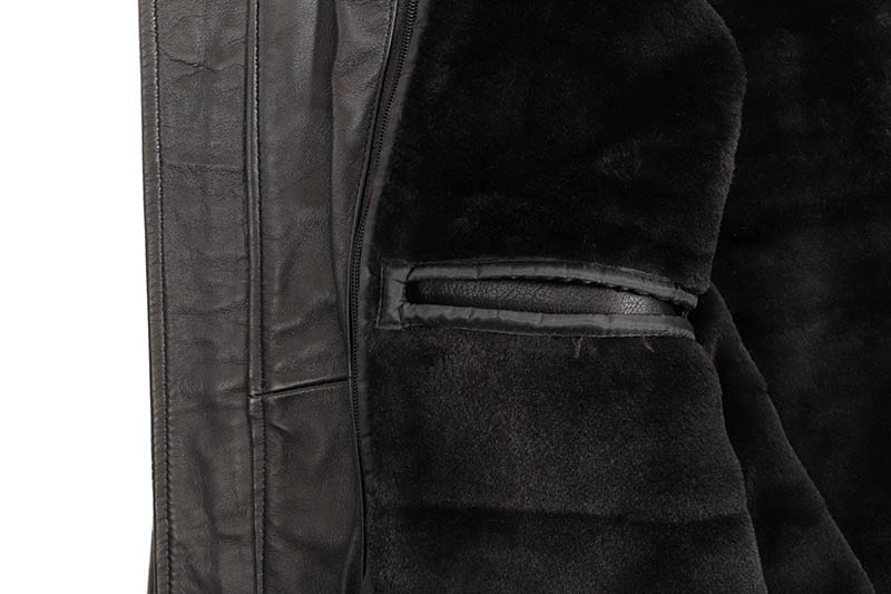 HUDSON OUTERWEAR LEATHER JACKET (398-RAGLAN:BLACK)