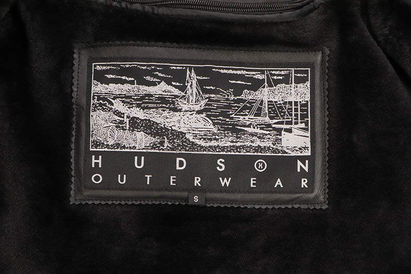 HUDSON OUTERWEAR LEATHER JACKET (398-RAGLAN:BLACK)