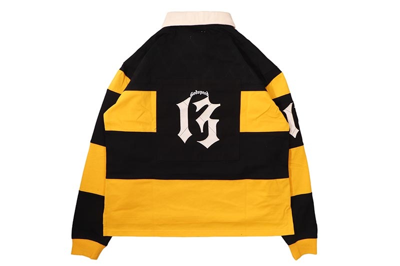 GODSPEED CLASSIC FIELD RUGBY SHIRT (BLACK/YELLOW)