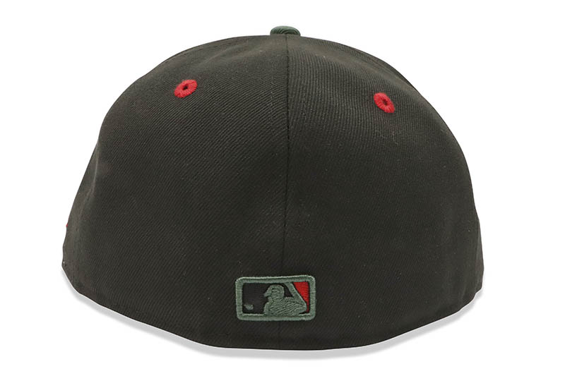 NEW ERA NEW YORK YANKEES 59FIFTY FITTED CAP (GREY UNDER VISOR/BLACK&GREEN/RED)