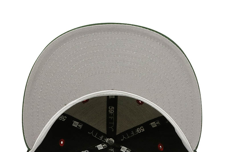NEW ERA NEW YORK YANKEES 59FIFTY FITTED CAP (GREY UNDER VISOR/BLACK&GREEN/RED)