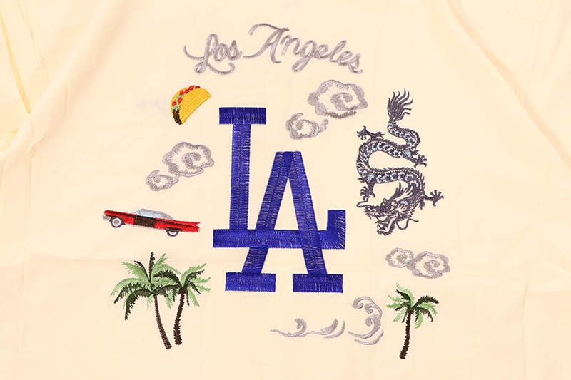 NEW ERA LOS ANGELES DODGERS SOUVENIR SHIRT (OFF WHITE) 14856642