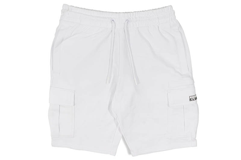 PRO CLUB COMFORT FRENCH TERRY CARGO SHORT - 11 INCH INSEAM (SNOW WHITE) 13PC0402