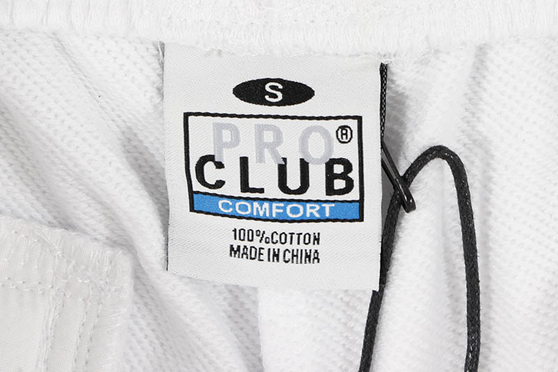 PRO CLUB COMFORT FRENCH TERRY CARGO SHORT - 11 INCH INSEAM (SNOW WHITE) 13PC0402