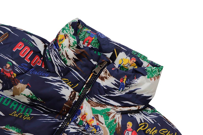 POLO RALPH LAUREN POLO SKI DOWN JACKET (710879814001:NAVY MULTI)