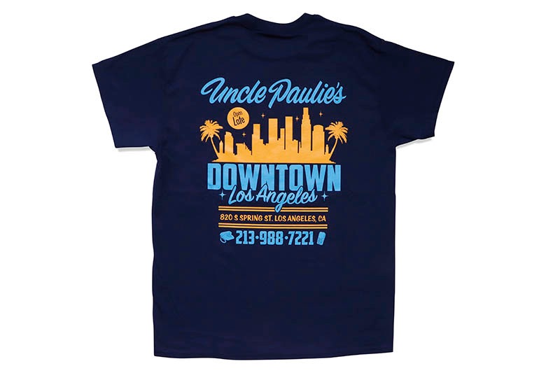 UNCLE PAULIE'S DOWN TOWN TEE (NAVY)