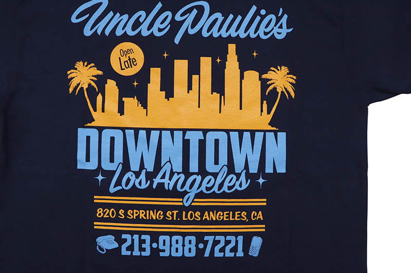UNCLE PAULIE'S DOWN TOWN TEE (NAVY)