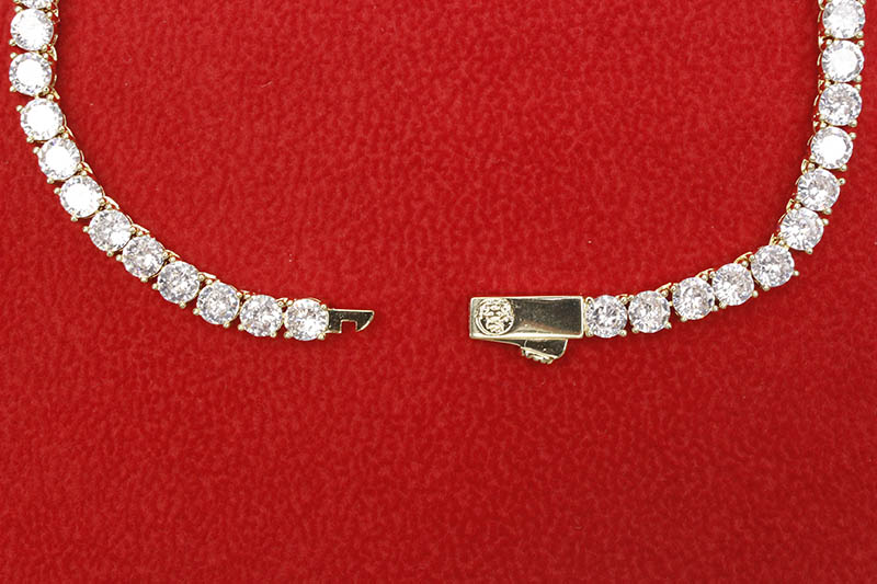 KING ICE 5MM SINGLE ROW TENNIS CHAIN (14K GOLD)