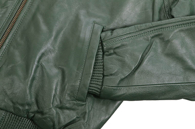 JAKEWOOD LAMB KNOX LEATHER JACKET (EMRLD GREEN)
