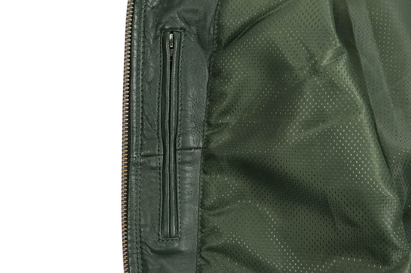 JAKEWOOD LAMB KNOX LEATHER JACKET (EMRLD GREEN)