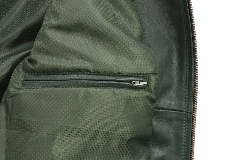 JAKEWOOD LAMB KNOX LEATHER JACKET (EMRLD GREEN)