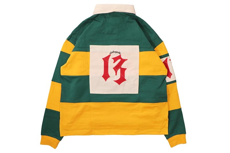 GODSPEED CLASSIC FIELD RUGBY SHIRT (GREEN/YELLOW)