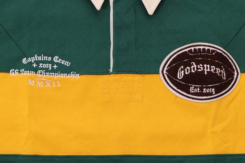 GODSPEED CLASSIC FIELD RUGBY SHIRT (GREEN/YELLOW)