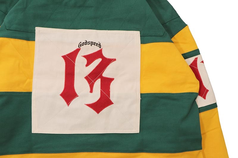 GODSPEED CLASSIC FIELD RUGBY SHIRT (GREEN/YELLOW)