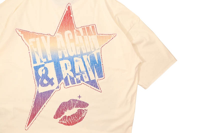 ROKU STUDIO FLY AGAIN BOXY TEE (RK1482074:EGGSHELL)