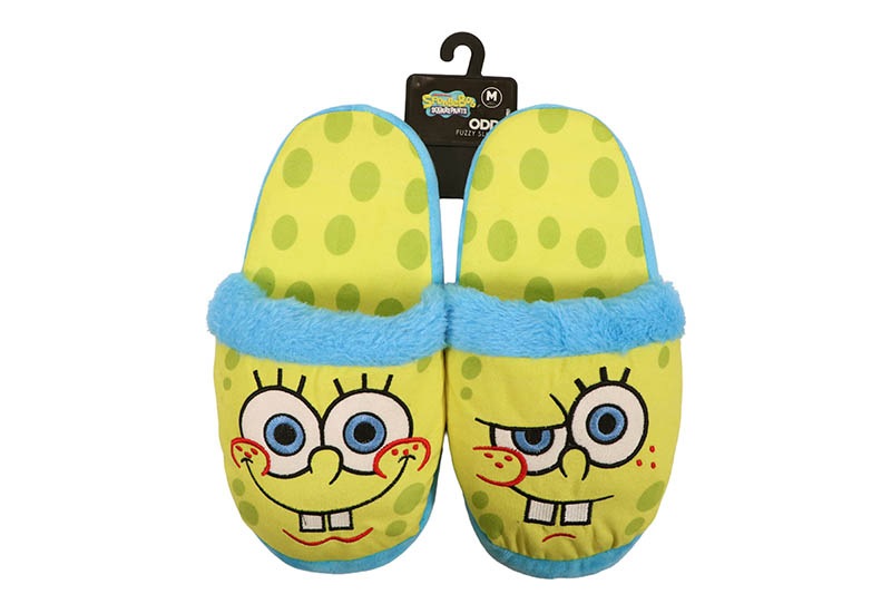 ODD SOX SPONGEBOB SLIP-ON SLIPPERS (38179FSL:YELLOW)