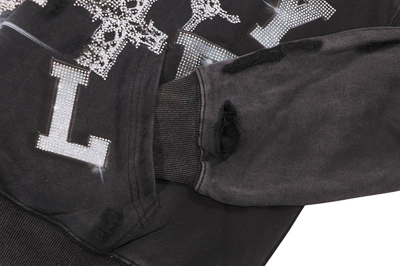 VALE BLACK BIG CHAIN HOODIE