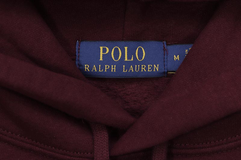 POLO RALPH LAUREN TRIPLE PONY GRAPHIC HOODIE (MAROON)