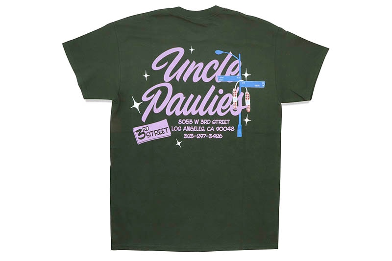 UNCLE PAULIE'S 3RD STREET TEE (FOREST GREEN)