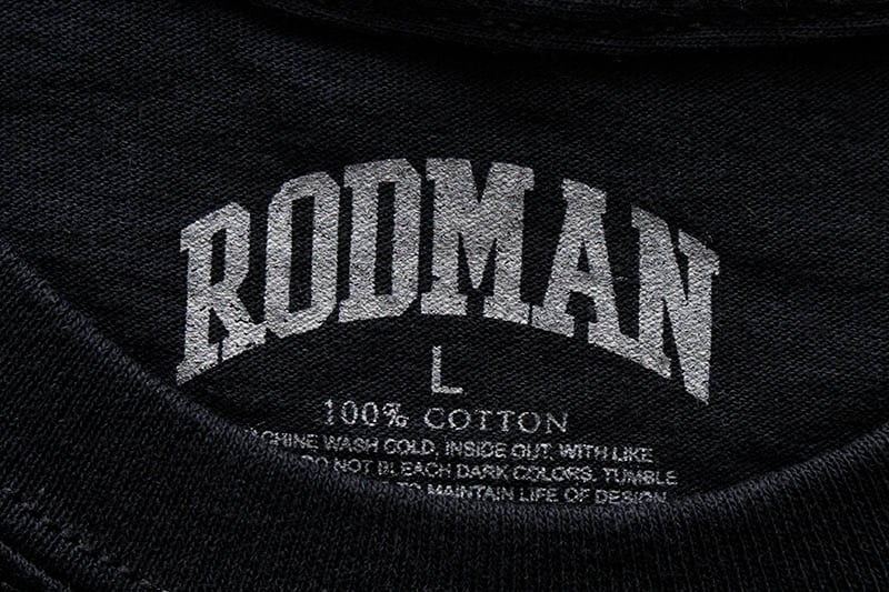 RODMAN BRAND RETRO LOGO TEE (BLACK)