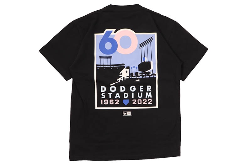 NEW ERA LOSANGELES DODGERS 60TH ANNIVERSARY COTTON TEE (BLACK) 14856709