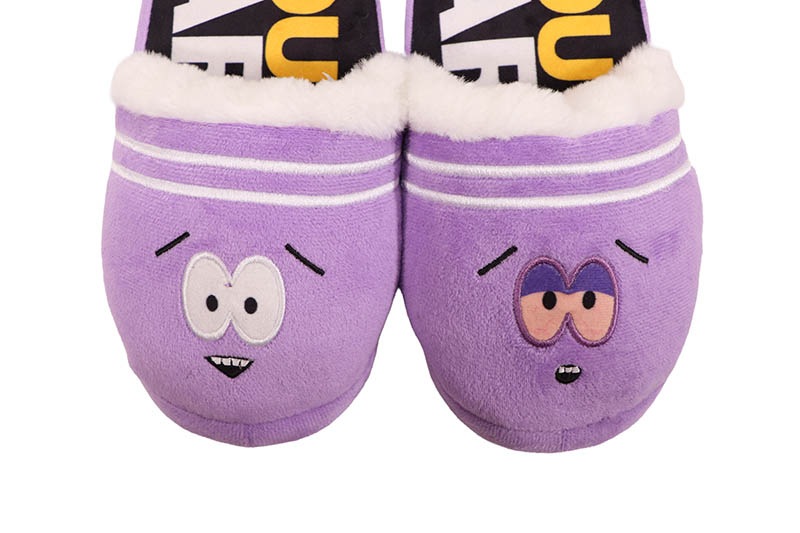 ODD SOX SOUTH PARK TOWELIE FUZZY SLIP-ON SLIPPERS (33605FSL:BLUE)