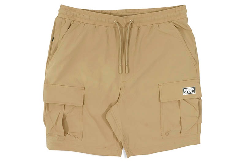 PRO CLUB COMFORT STRETCH NYLON CARGO SHORT - 9 1/2 INCH INSEAM (KHAKI) 13PC0506