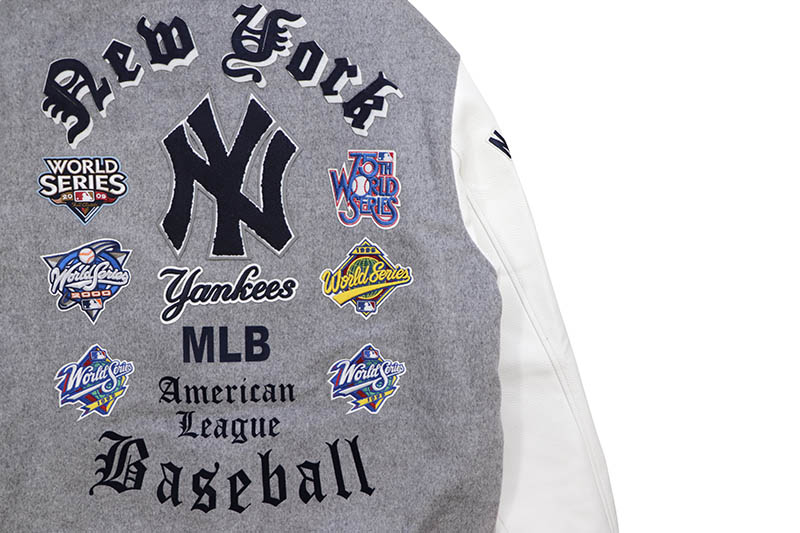 PRO STANDARD NEW YORK YANKEES OLD ENGLISH LOGO WOOL VARSITY JACKET
