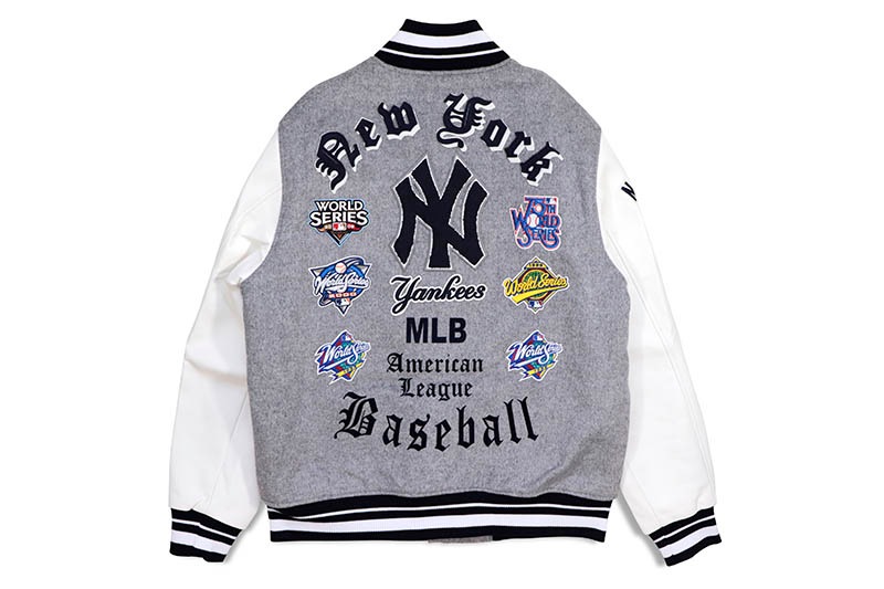 PRO STANDARD NEW YORK YANKEES OLD ENGLISH LOGO WOOL VARSITY JACKET 