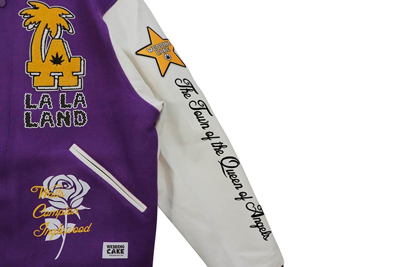 WEDDING CAKE LA LA VARSITY JACKET (WC6970323:PURPLE)