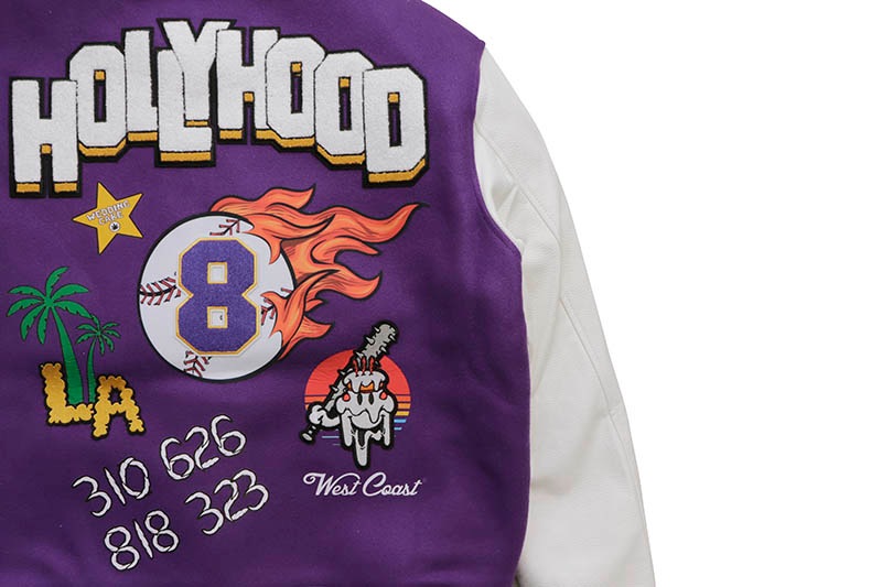 WEDDING CAKE LA LA VARSITY JACKET (WC6970323:PURPLE)