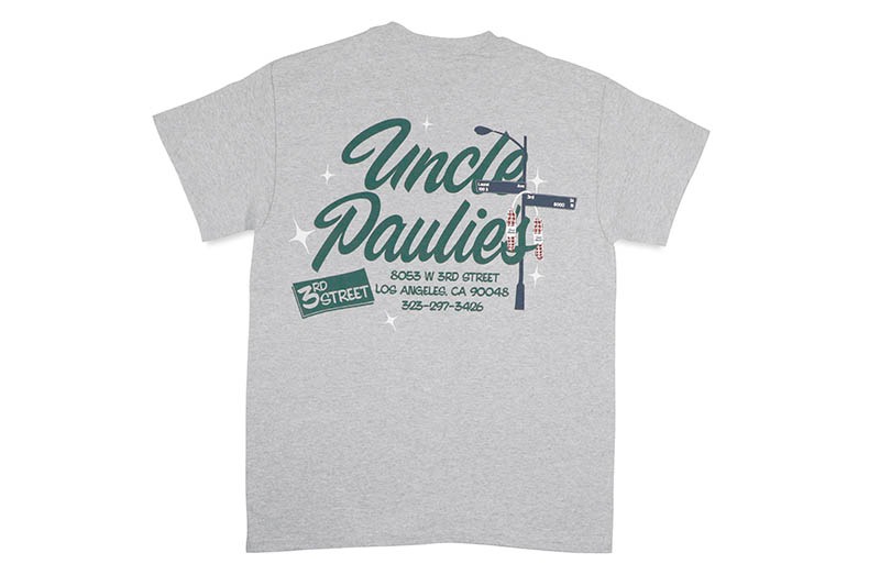 UNCLE PAULIE'S 3RD STREET TEE (HEATHER GREY)