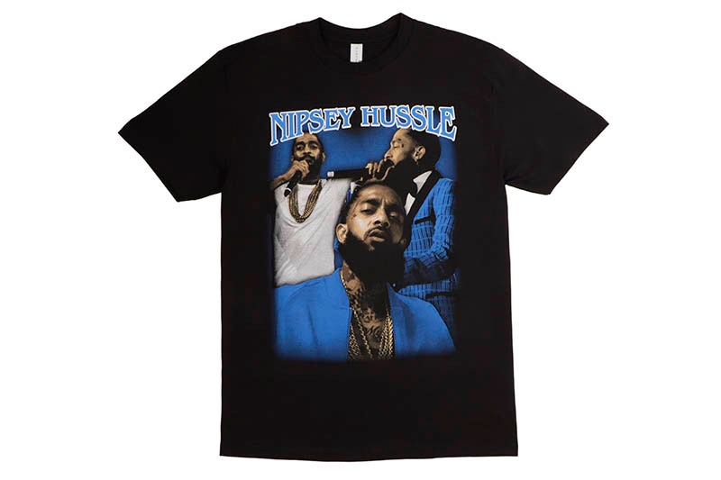 NIPSEY HUSSLE GRAPHIC T-SHIRT (BLACK)