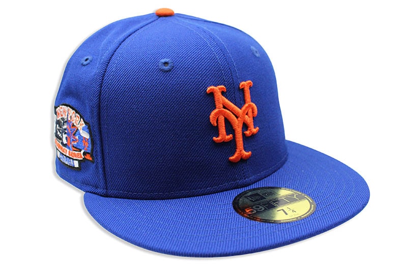 NEW ERA NEW YORK METS 59FIFTY FITTED CAP (SUBWAY SERIES CITI FIELD SIDE PATCH/ROYAL BLUE)