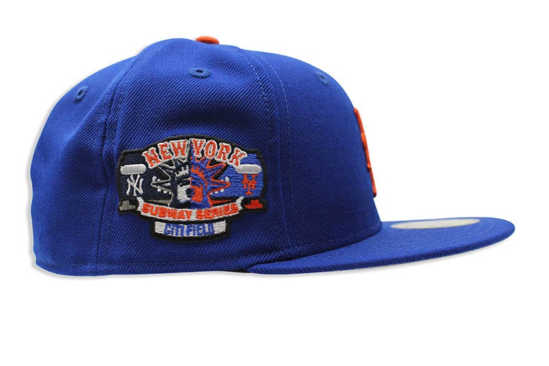 NEW ERA NEW YORK METS 59FIFTY FITTED CAP (SUBWAY SERIES CITI FIELD SIDE PATCH/ROYAL BLUE)
