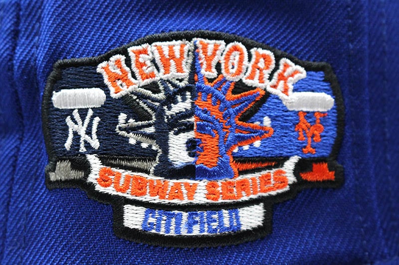 NEW ERA NEW YORK METS 59FIFTY FITTED CAP (SUBWAY SERIES CITI FIELD SIDE PATCH/ROYAL BLUE)