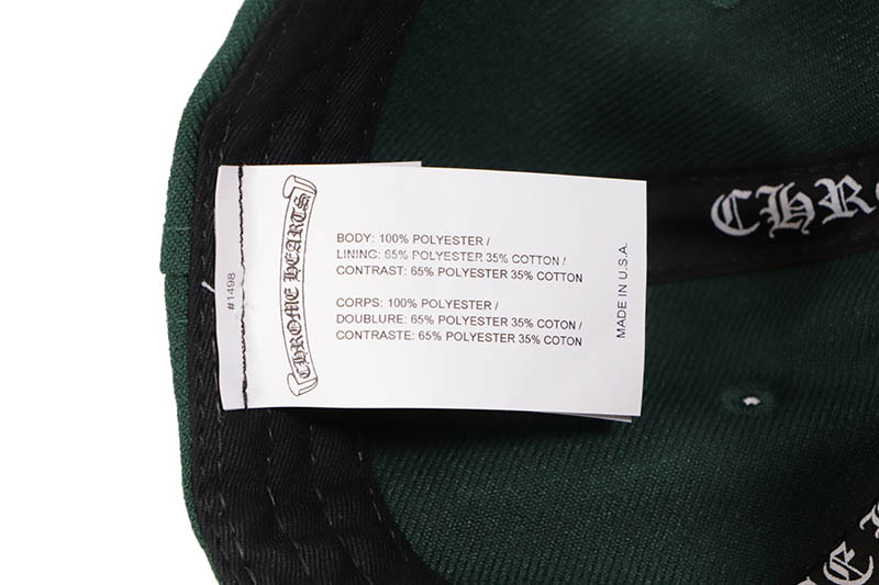 CHROME HEARTS ESSENTIALS LA EXCLUSIVE BASEBALL CAP (GREEN)